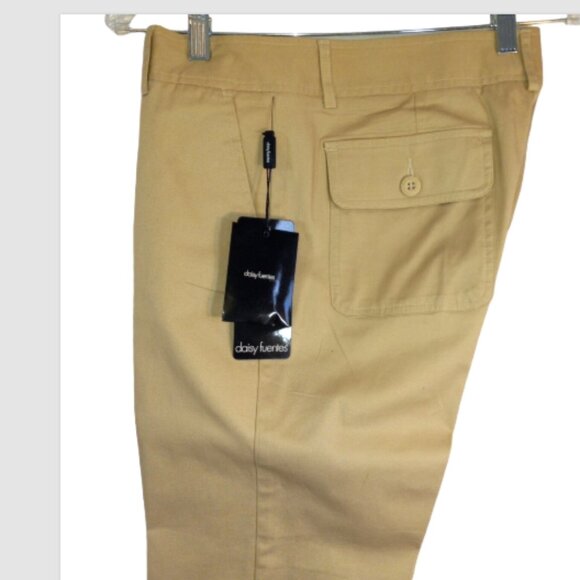 VTG Daisy Fuentes Women’s Khaki Pants Size 8 Chinos NWT Straight Leg Pockets - Picture 7 of 13